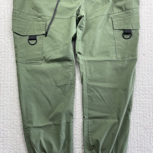 RGSTR Military Green Cargo Joggers Pants Tech Pockets Drawstring Mens 2X - Picture 3 of 13